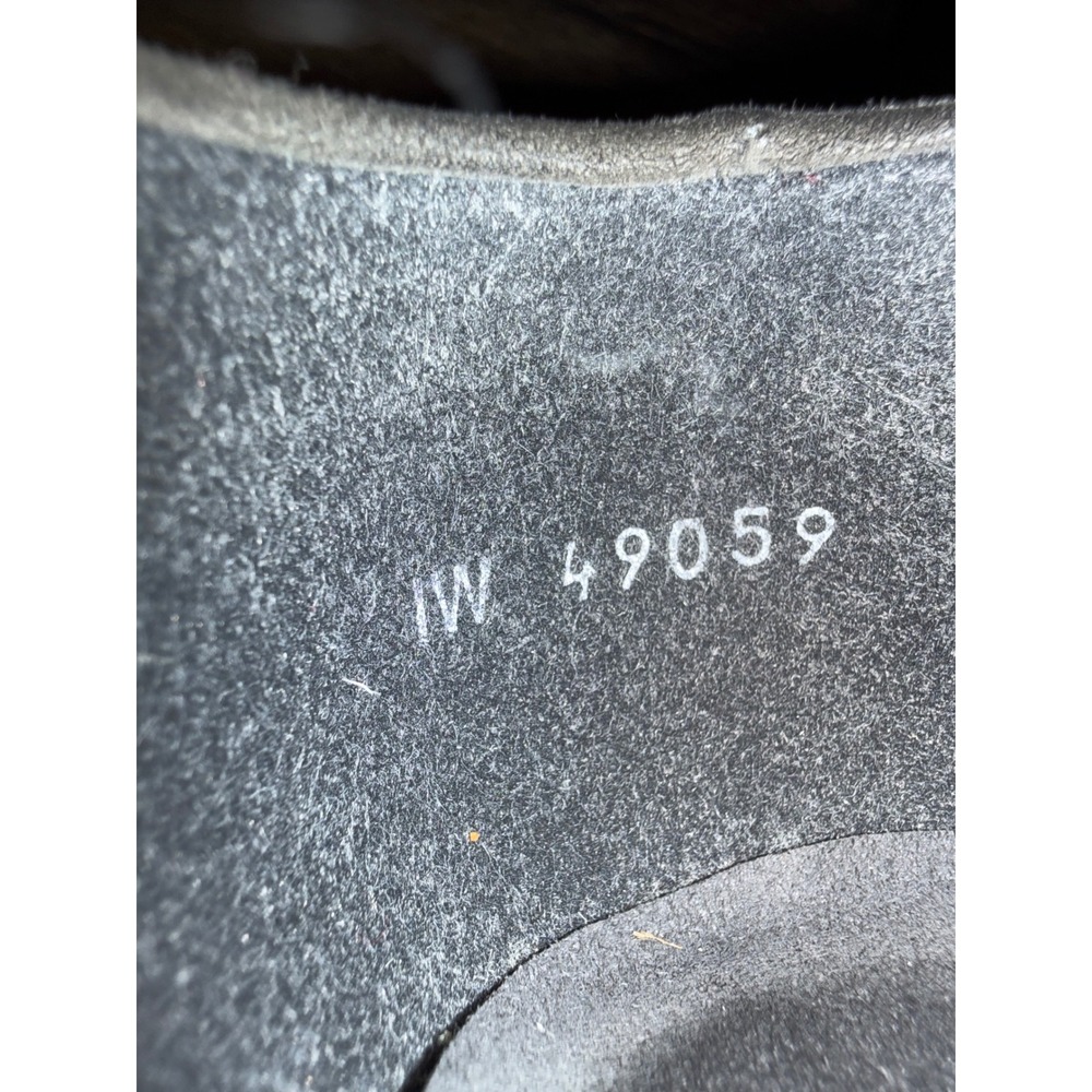 Stuart Weitzman Dotsun Wedge Pumps, Gray Suede, Studded Bow Detail, Size 8 - Picture 3 of 10